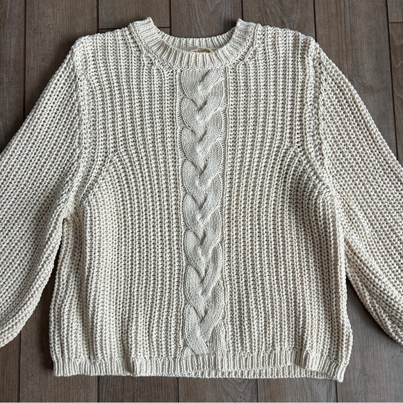 Sezane Jazz Jumper Fisherman Cotton Sweater - Picture 5 of 9
